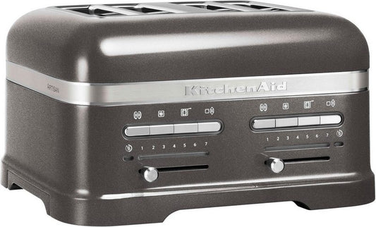 KitchenAid Toaster Artisan 5KMT4205EMS 4 kurze Schlitze für 4 Scheiben 2500 W