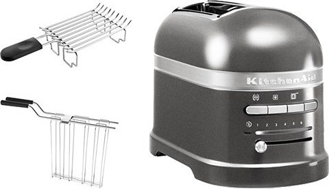 KitchenAid Toaster Artisan 5KMT2204EMS 2 kurze Schlitze für 2 Scheiben 1250 W