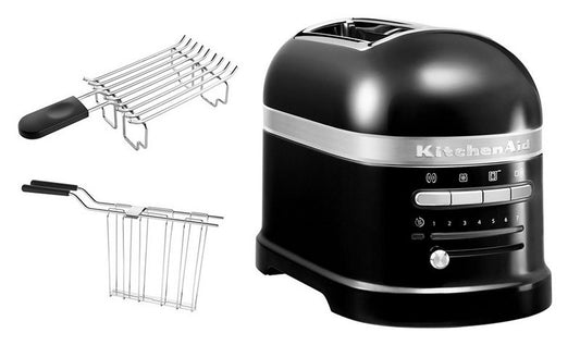 KitchenAid Toaster Artisan 5KMT2204EOB 2 kurze Schlitze für 2 Scheiben 1250 W