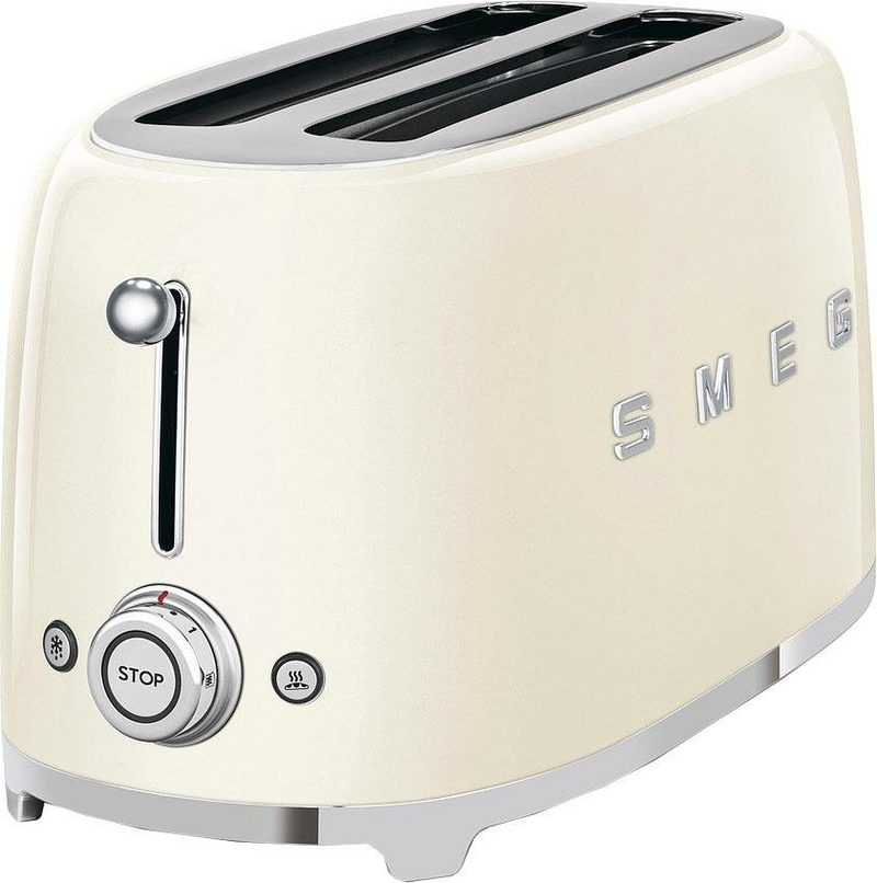 Smeg Toaster TSF02CREU 2 lange Schlitze für 2 Scheiben 1500 W