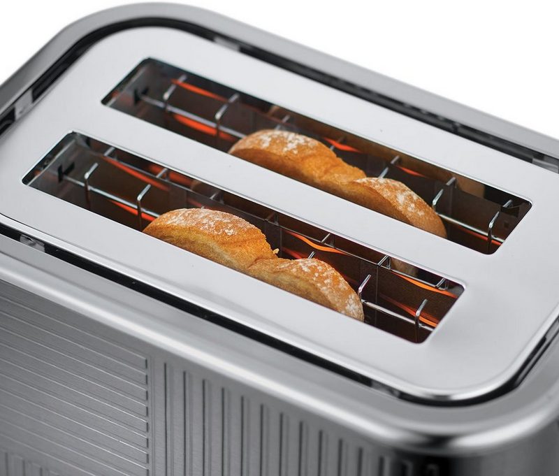 RUSSELL HOBBS Toaster Geo Steel 25250-56 2 kurze Schlitze 1640 W