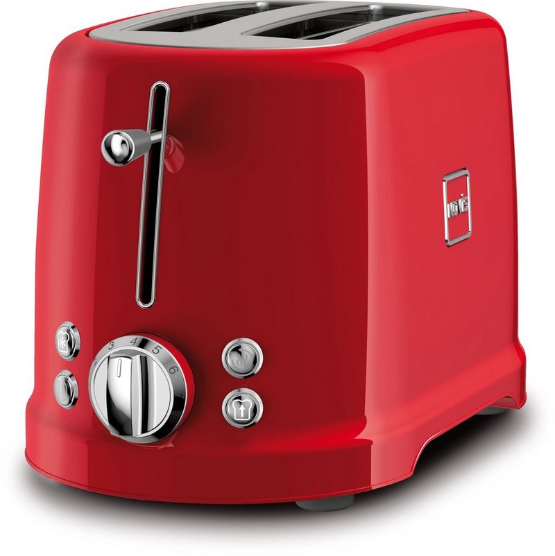 NOVIS Toaster T2 rot 2 kurze Schlitze 900 W