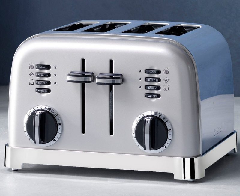 Cuisinart Toaster CPT180SE 4 lange Schlitze 1800 W extra breite Toastschlitze Retro Design
