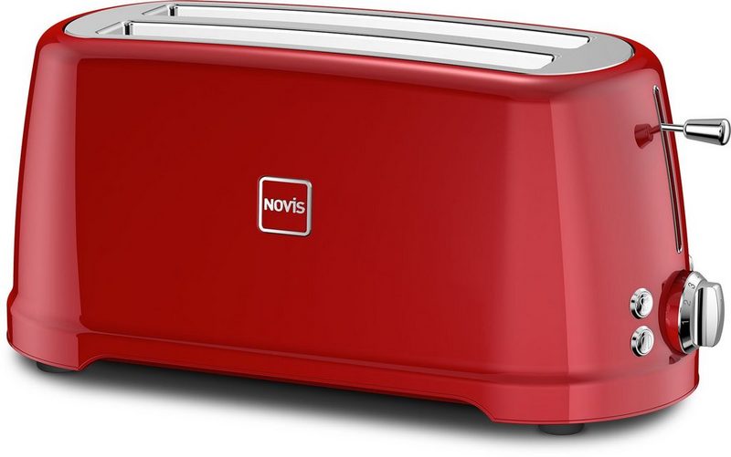NOVIS Toaster T4 rot 2 lange Schlitze 1600 W