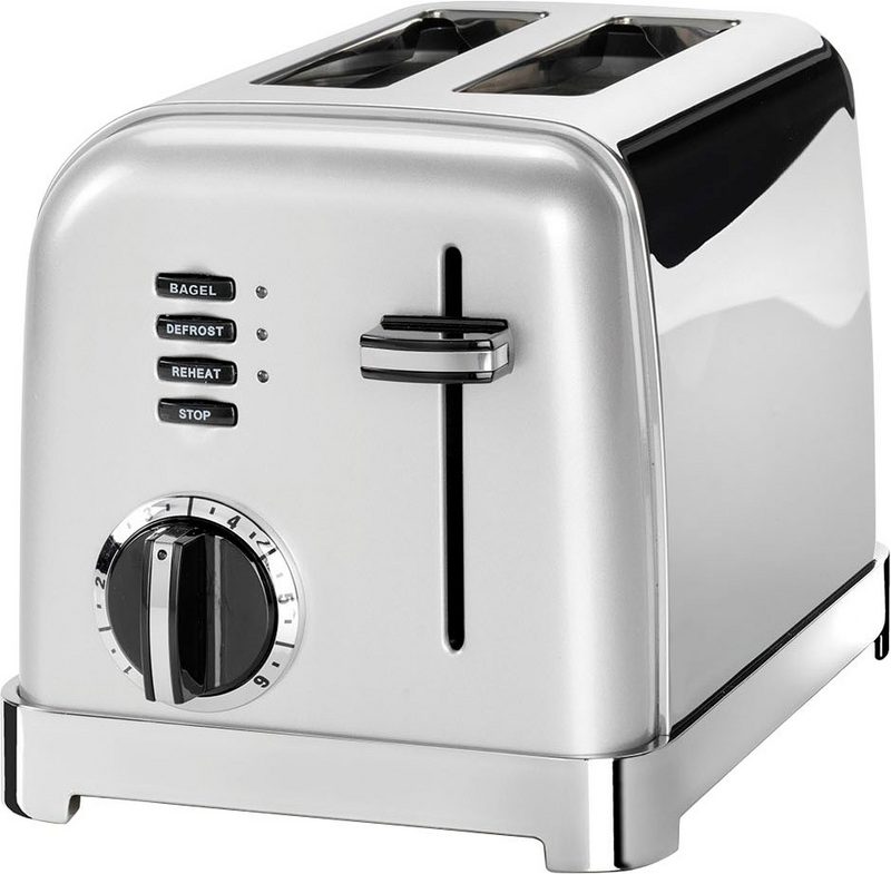 Cuisinart Toaster CPT160SE 2 kurze Schlitze für 2 Scheiben 900 W extra breite Toastschlitze Retro Design